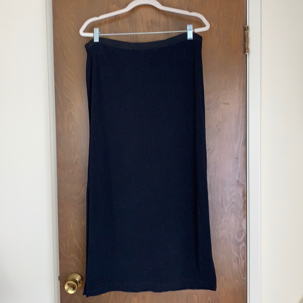 Gap dark blue cotton maxi skirt